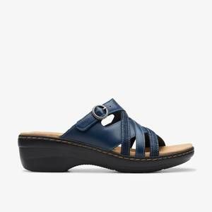 NEW CLARKS women's merliah holly sandal in navy